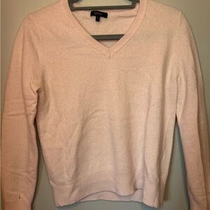 Quince Soft Cream V-Neck Sweater